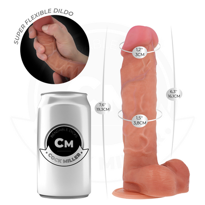 COCK MILLER - HYPERREALISTIC ARTICULABLE DILDO 19.3 CM - My naughty haven #