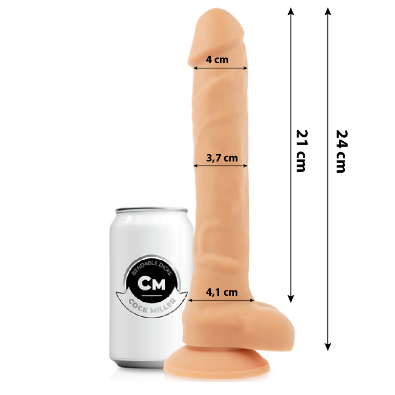 COCK MILLER - SILICONE DENSITY ARTICULABLE COCKSIL 24 CM - My naughty haven #