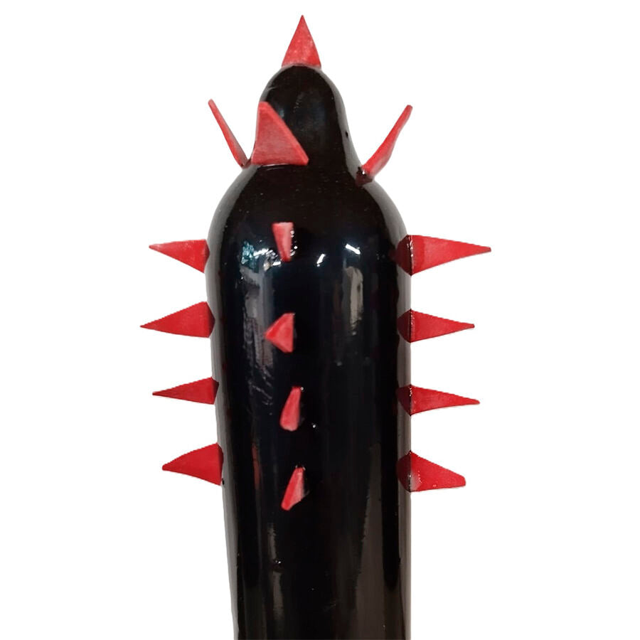 CONDOMERIE - HANDPAINTED NOVELTY CONDOMS BLACK CACTUS XL - My naughty haven #