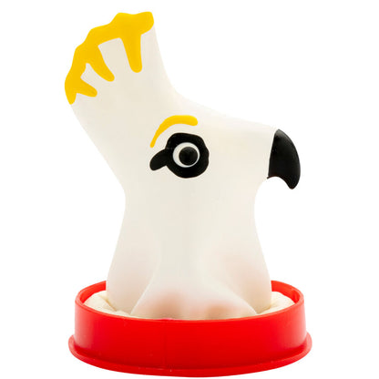 CONDOMERIE - HANDPAINTED NOVELTY CONDOMS PARROT WHITE - My naughty haven #
