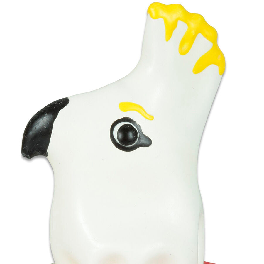 CONDOMERIE - HANDPAINTED NOVELTY CONDOMS PARROT WHITE - My naughty haven #
