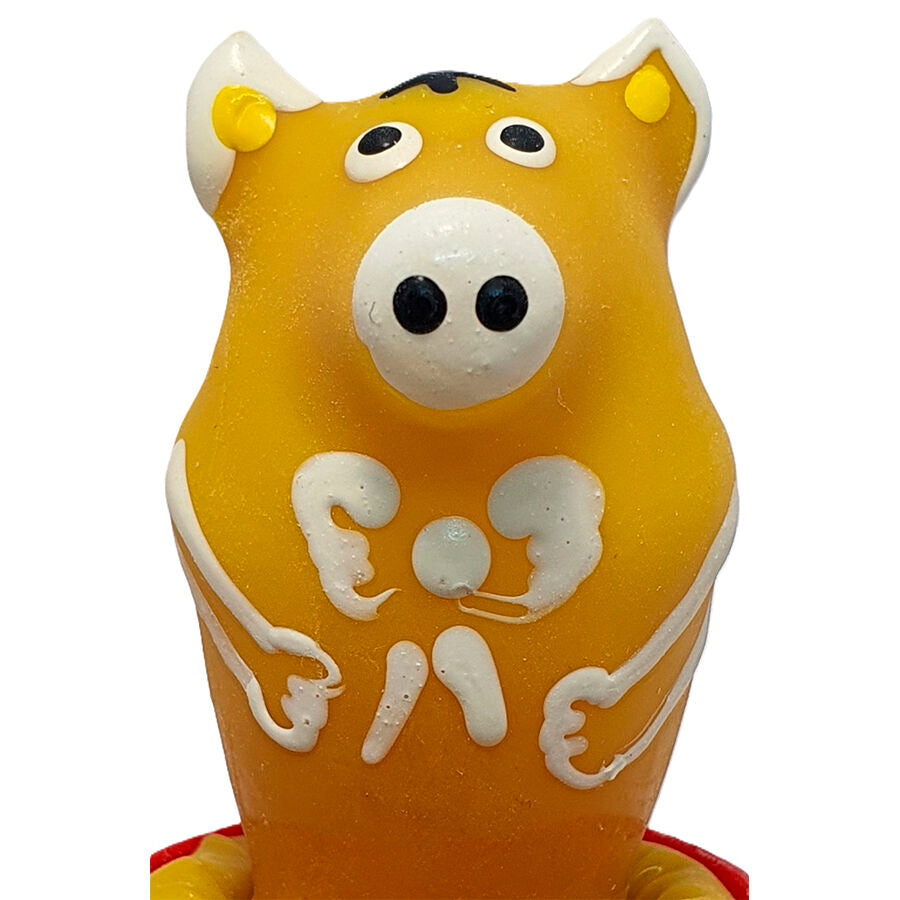 CONDOMERIE - HANDPAINTED NOVELTY CONDOMS PIG SITTING YELLOW - My naughty haven #