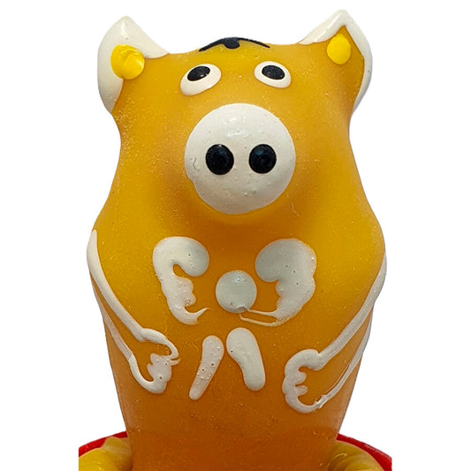 CONDOMERIE - HANDPAINTED NOVELTY CONDOMS PIG SITTING YELLOW - My naughty haven #