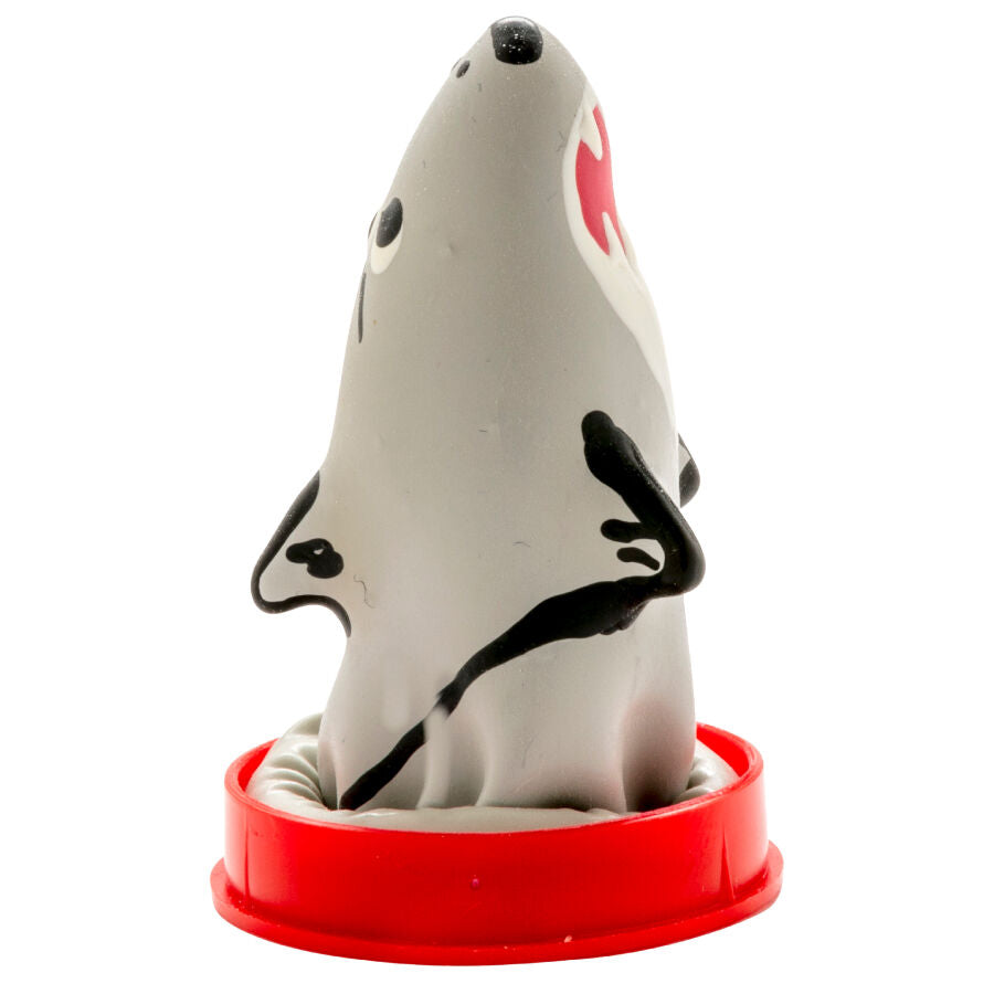 CONDOMERIE - HANDPAINTED NOVELTY CONDOMS SHARK MODEL 1 - My naughty haven #