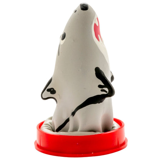 CONDOMERIE - HANDPAINTED NOVELTY CONDOMS SHARK MODEL 1 - My naughty haven #