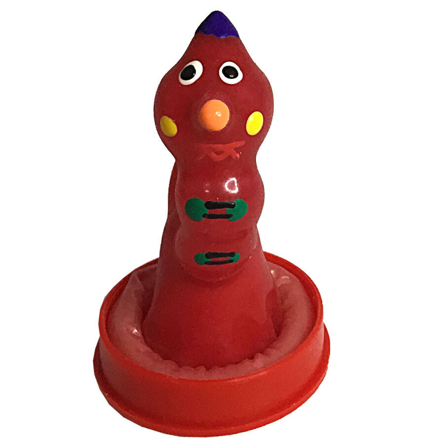 CONDOMERIE - HANDPAINTED NOVELTY CONDOMS WORM - My naughty haven #