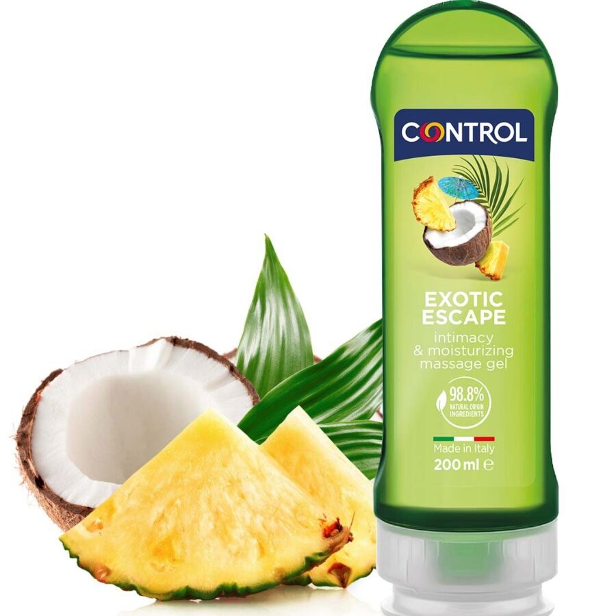 CONTROL - 2 EN 1 MASSAGE & PLEASURE EXOTIC 200 ML - My naughty haven #