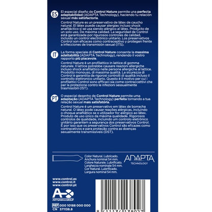 CONTROL - ADAPTA NATURE CONDOMS 6 UNITS - My naughty haven #
