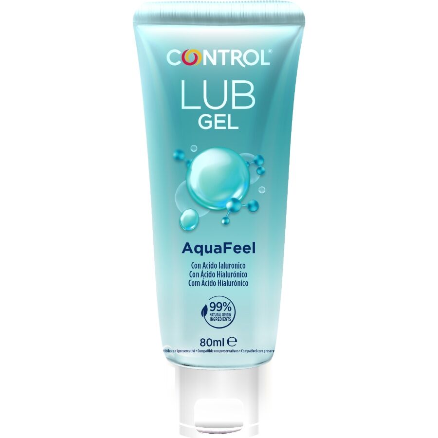 CONTROL - AQUAFEEL LUBRICANT WITH HYALURONIC ACID 80 ML - My naughty haven #