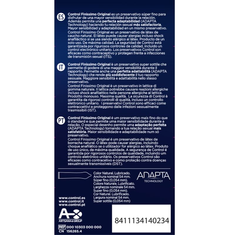 CONTROL - FINISSIMO CONDOMS 12 UNITS - My naughty haven #