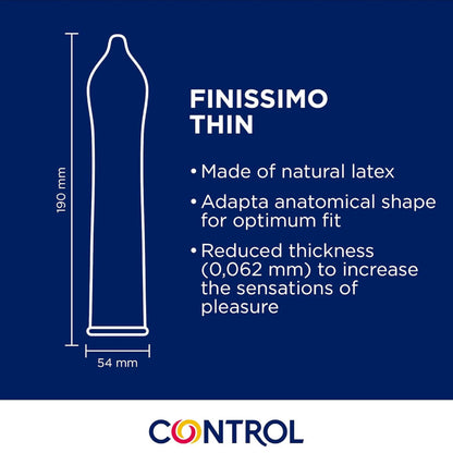 CONTROL - FINISSIMO SENSO CONDOMS 144 UNITS - My naughty haven #