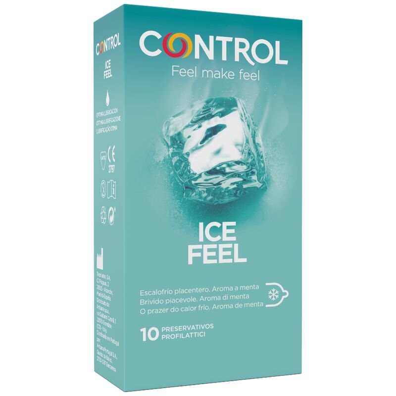 CONTROL - ICE FEEL ПРЕЗЕРВАТИВИ С ХЛАДЕН ЕФЕКТ 10 БР.