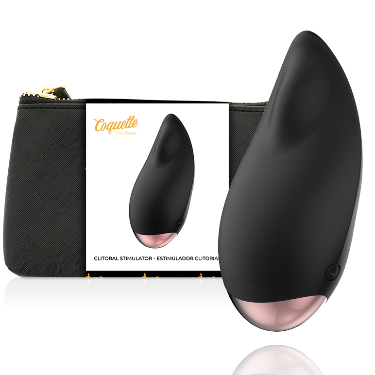 COQUETTE CHIC DESIRE - CLITORIAL STIMULATOR BLACK / GOLD DROP - My naughty haven #