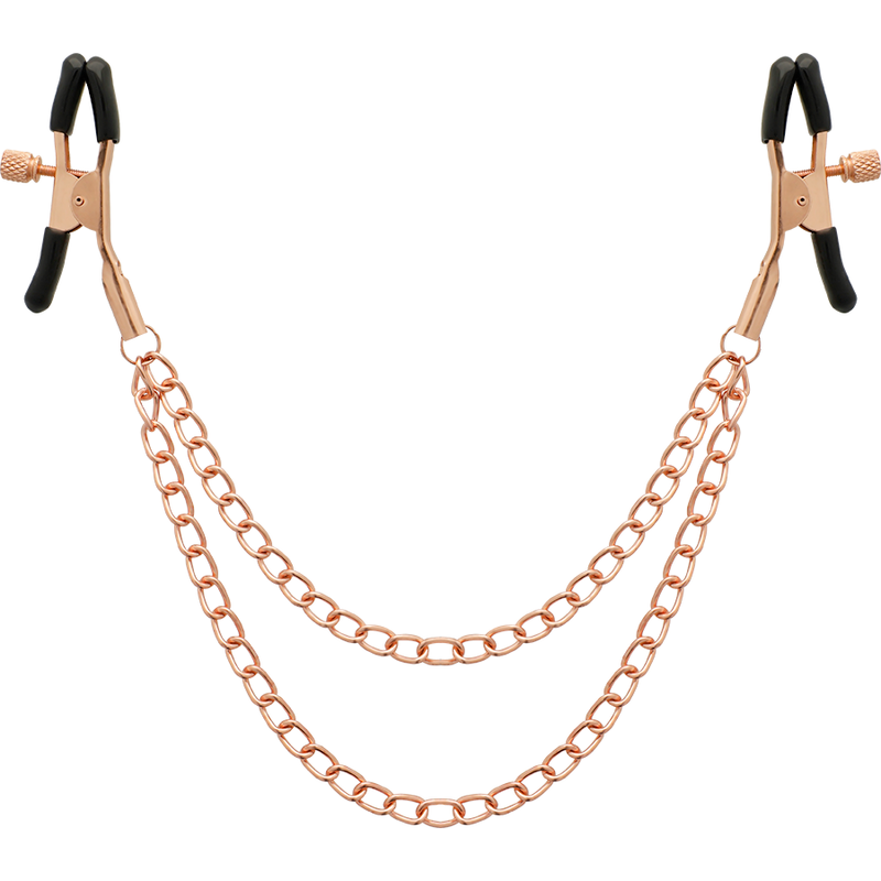 COQUETTE CHIC DESIRE - FANTASY METAL NIPPLE CLIPS WITH CHAIN - My naughty haven #
