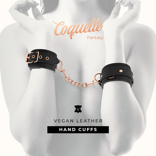 COQUETTE CHIC DESIRE - FANTASY VEGAN LEATHER HANDCUFFS - My naughty haven #