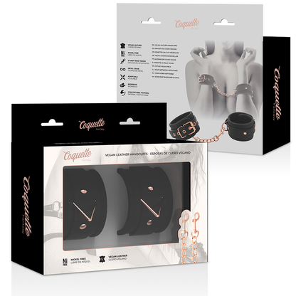 COQUETTE CHIC DESIRE - FANTASY VEGAN LEATHER HANDCUFFS - My naughty haven #