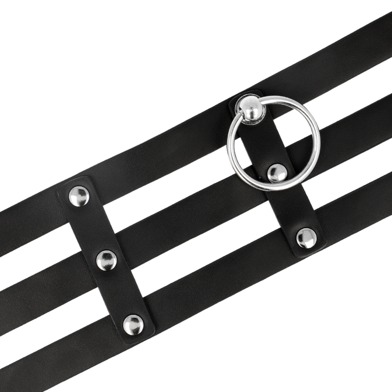 COQUETTE CHIC DESIRE - FETISH STYLE VEGAN LEATHER CHOKER - My naughty haven #
