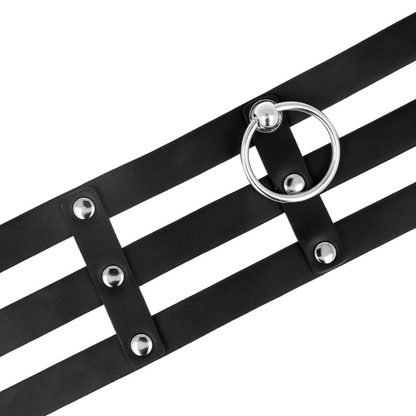 COQUETTE CHIC DESIRE - FETISH STYLE VEGAN LEATHER CHOKER - My naughty haven #