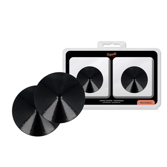 COQUETTE CHIC DESIRE - NIPPLE COVERS BLACK CIRCLES - My naughty haven #