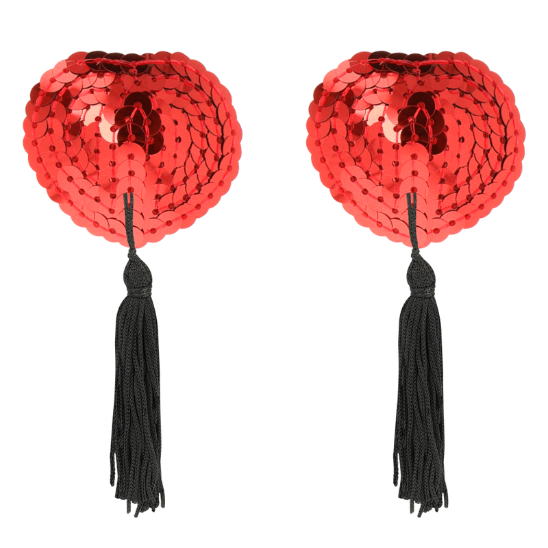 COQUETTE CHIC DESIRE - NIPPLE COVERS RED - My naughty haven #