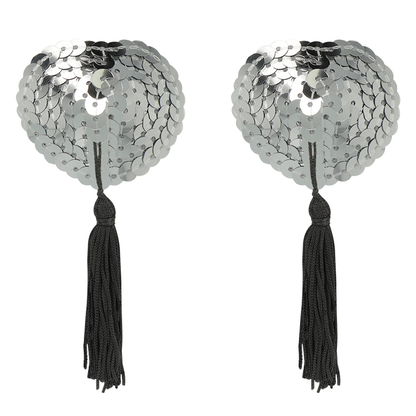 COQUETTE CHIC DESIRE - NIPPLE COVERS SILVER - My naughty haven #