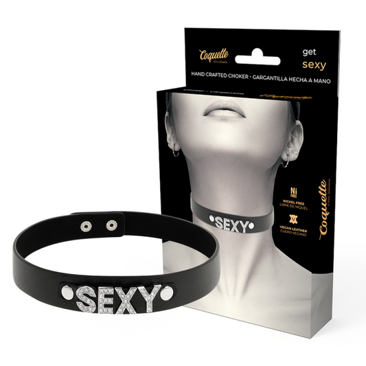 COQUETTE CHIC DESIRE - SEXY VEGAN LEATHER CHOKER - My naughty haven #
