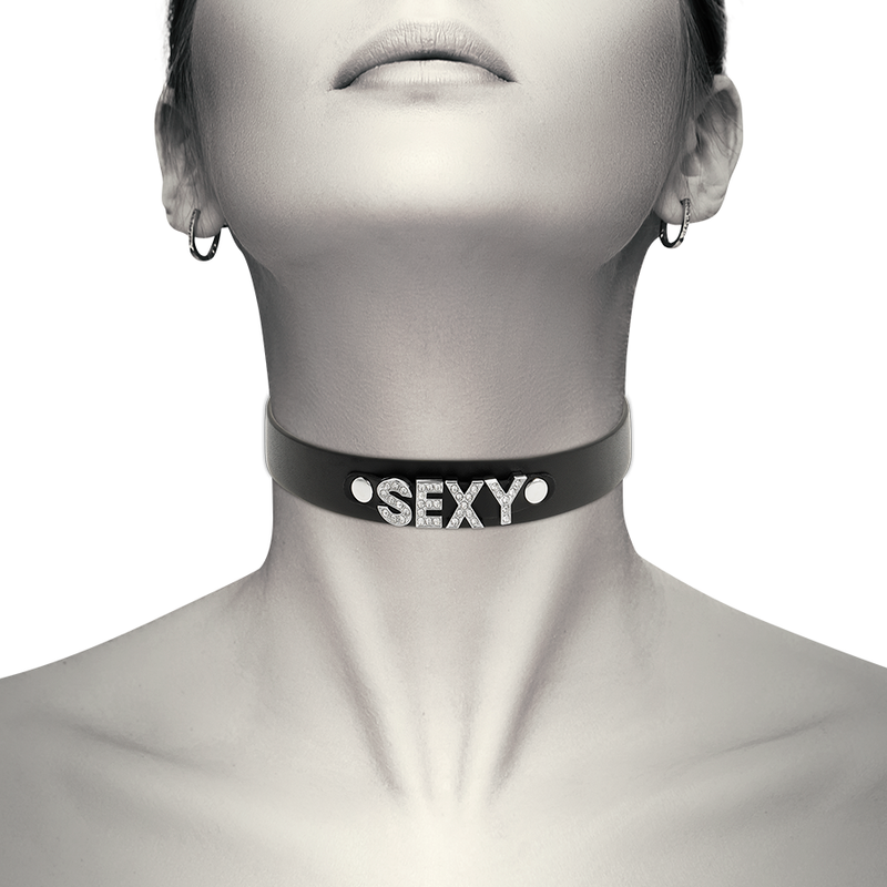 COQUETTE CHIC DESIRE - SEXY VEGAN LEATHER CHOKER - My naughty haven #