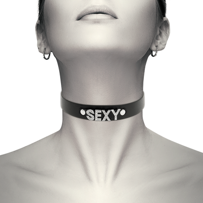 COQUETTE CHIC DESIRE - SEXY VEGAN LEATHER CHOKER - My naughty haven #