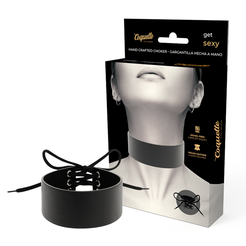 COQUETTE CHIC DESIRE - VEGAN LEATHER CHOKER - My naughty haven #