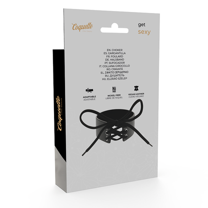 COQUETTE CHIC DESIRE - VEGAN LEATHER CHOKER - My naughty haven #