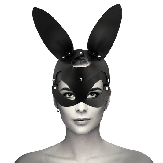 COQUETTE CHIC DESIRE - VEGAN LEATHER MASK WITH BUNNY EARS - My naughty haven #