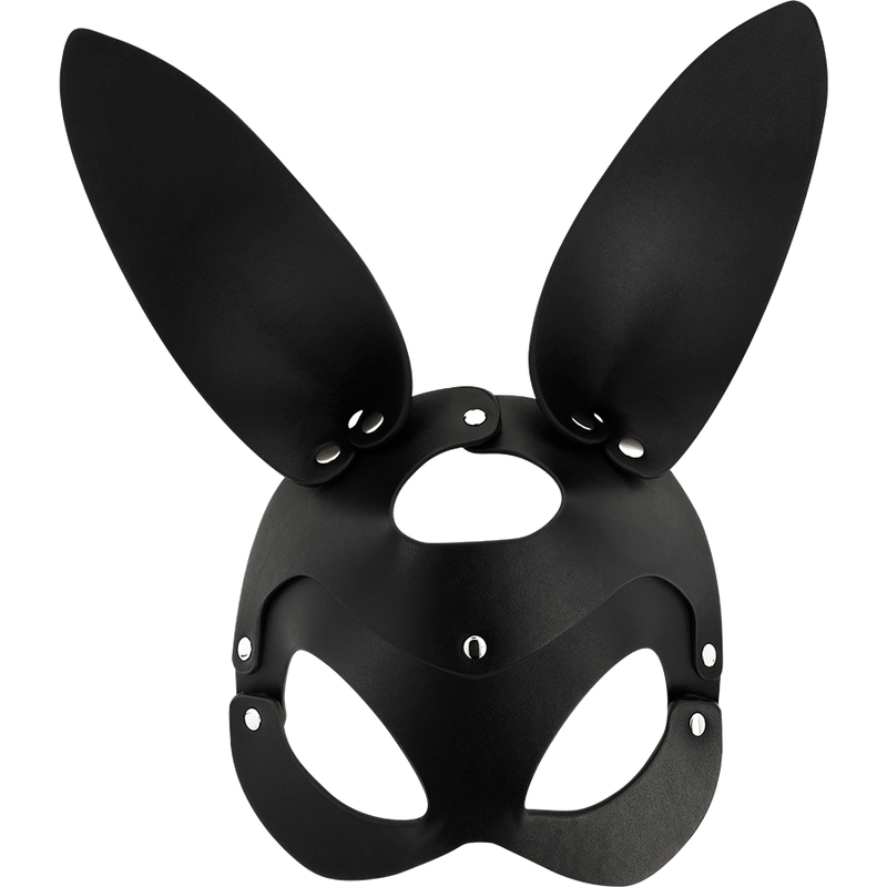 COQUETTE CHIC DESIRE - VEGAN LEATHER MASK WITH BUNNY EARS - My naughty haven #