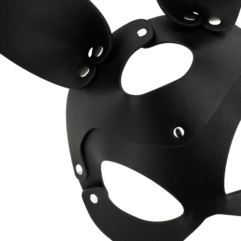 COQUETTE CHIC DESIRE - VEGAN LEATHER MASK WITH BUNNY EARS - My naughty haven #
