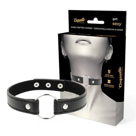 COQUETTE CHIC DESIRE - VEGAN LEATHER NECKLACE WOMAN ACCESSORY - My naughty haven #