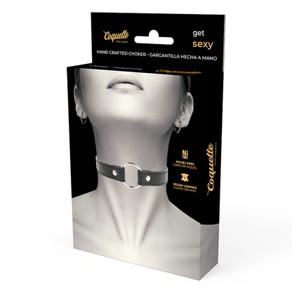 COQUETTE CHIC DESIRE - VEGAN LEATHER NECKLACE WOMAN ACCESSORY - My naughty haven #