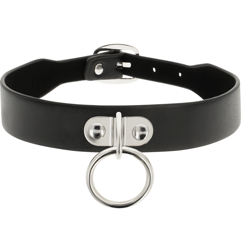 COQUETTE CHIC DESIRE - VEGAN LEATHER NECKLACE WOMAN FETISH ACCESSORY - My naughty haven #