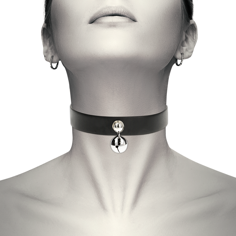 COQUETTE CHIC DESIRE - VEGAN LEATHER NECKLACE WOMAN RATTLE ACCESSORY - My naughty haven #