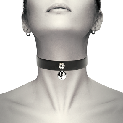 COQUETTE CHIC DESIRE - VEGAN LEATHER NECKLACE WOMAN RATTLE ACCESSORY - My naughty haven #