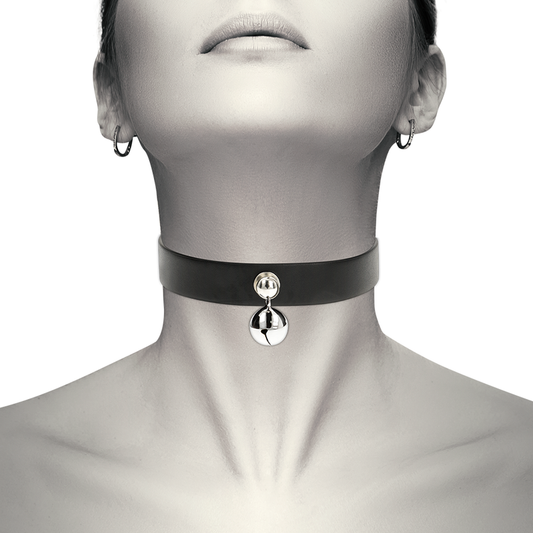 COQUETTE CHIC DESIRE - VEGAN LEATHER NECKLACE WOMAN RATTLE ACCESSORY - My naughty haven #