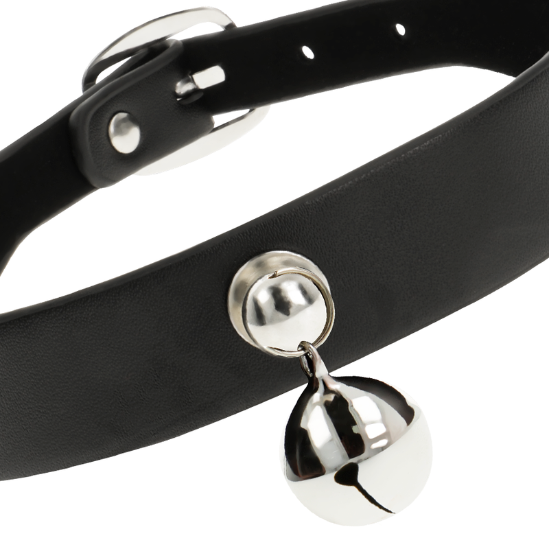 COQUETTE CHIC DESIRE - VEGAN LEATHER NECKLACE WOMAN RATTLE ACCESSORY - My naughty haven #
