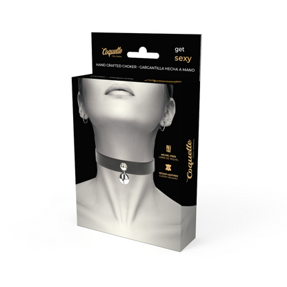 COQUETTE CHIC DESIRE - VEGAN LEATHER NECKLACE WOMAN RATTLE ACCESSORY - My naughty haven #