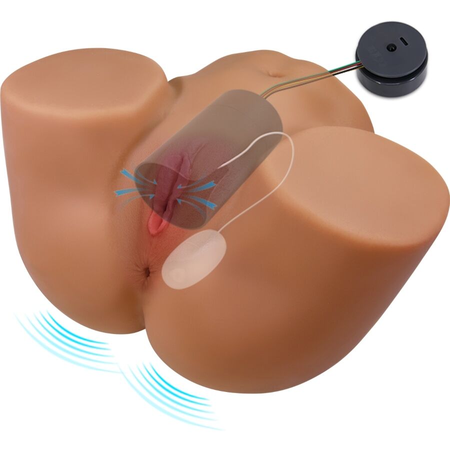 CRAZY BULL - GERIANN РЕАЛИСТИЧЕН ЖЕНСКИ ВИБРАТОР ЗА АНАЛ И СМУКАЧКА СЪС ЗВУК 5,5 КГ