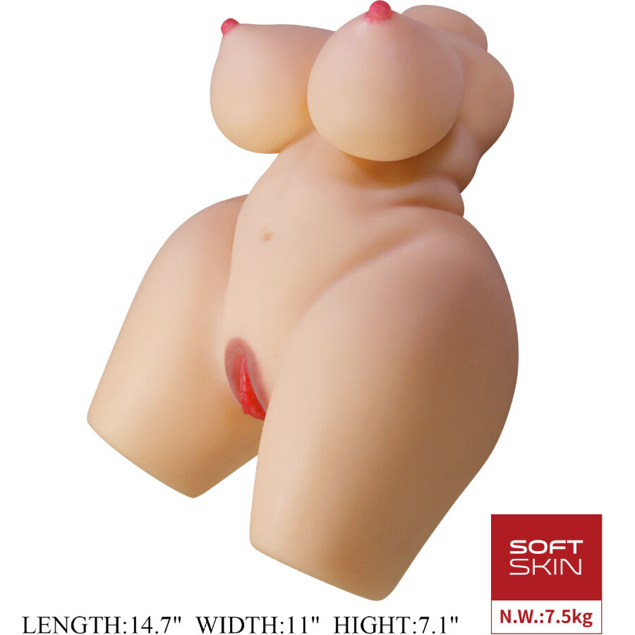 CRAZY BULL - GRACE REALISTIC FEMALE TORSO VAGINA AND ANAL 7.5 KG - My naughty haven #