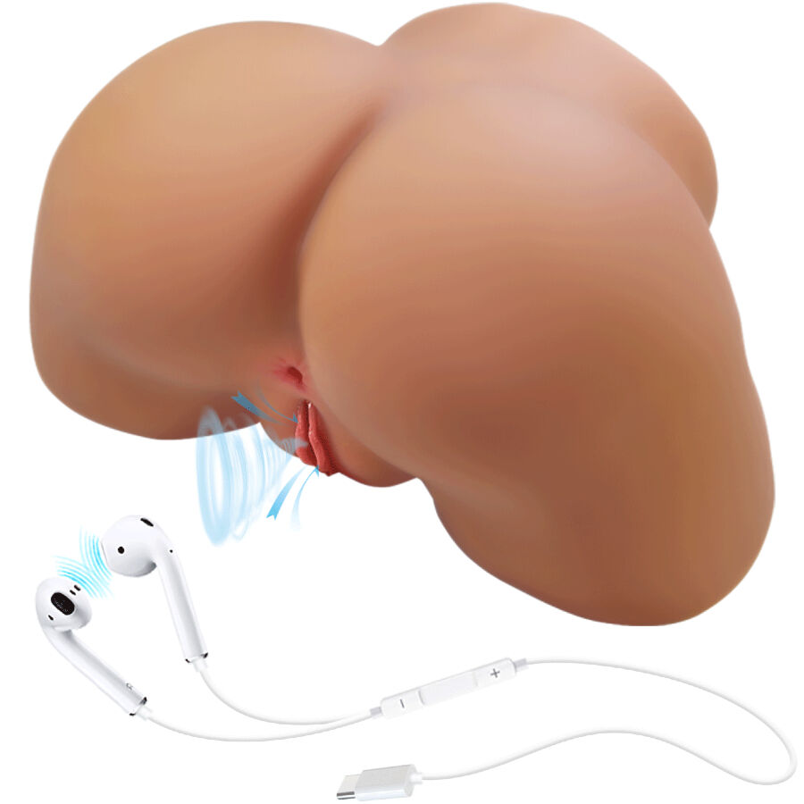 CRAZY BULL - ILANA REALISTIC FEMALE BUTT VIBRATOR AND SUCKER WITH SOUND 6.8 KG - My naughty haven #