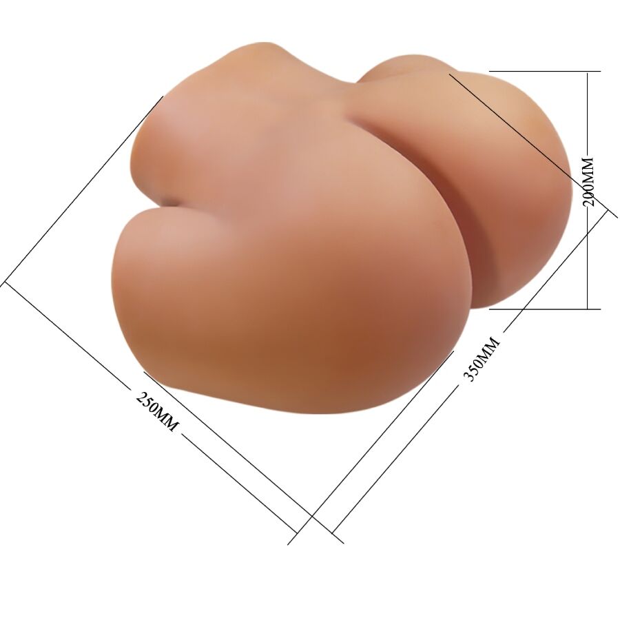 CRAZY BULL - ILANA REALISTIC FEMALE BUTT VIBRATOR AND SUCKER WITH SOUND 6.8 KG - My naughty haven #