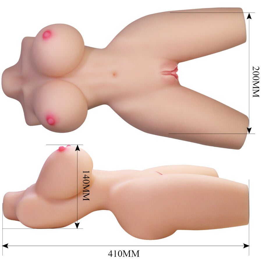 CRAZY BULL - LILY REALISTIC FEMALE TORSO VAGINA AND ANAL 4 KG - My naughty haven #