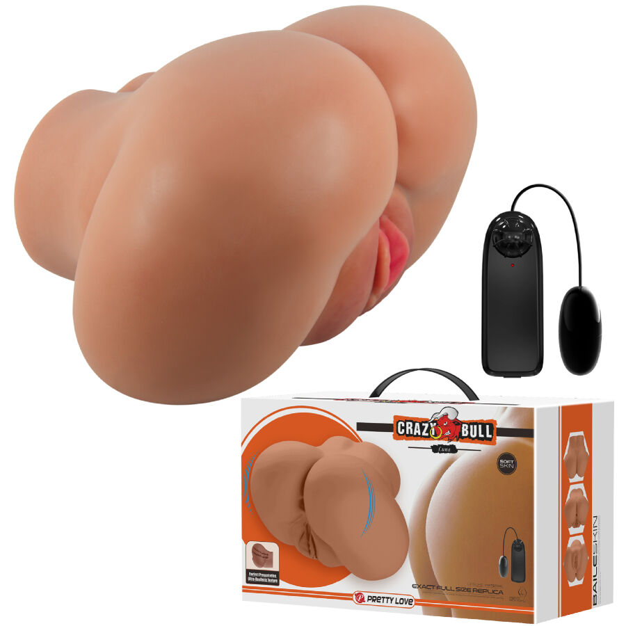 CRAZY BULL - LUNA VIBRATOR BUTT WITH REALISTIC VAGINA AND ANUS CONTROL REMOTO - My naughty haven #