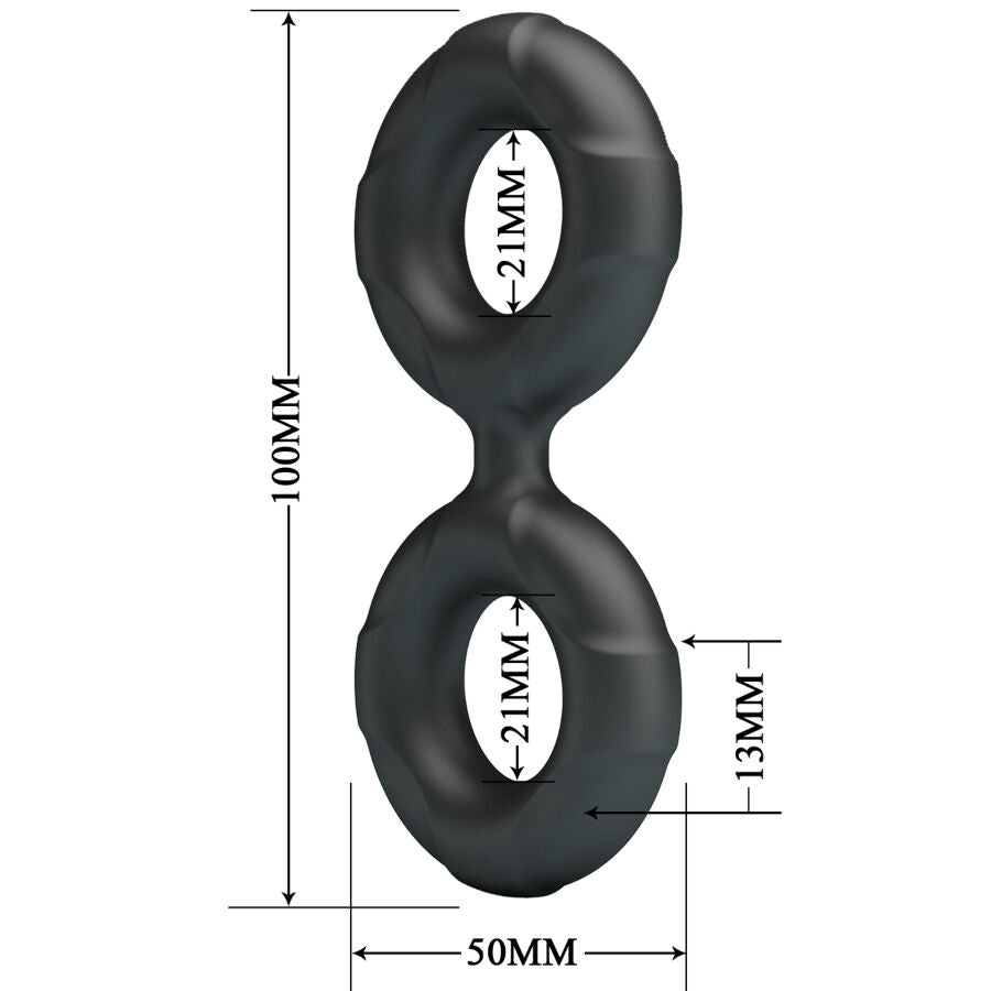 CRAZY BULL - RADWAN DOUBLE SILICONE RING MODEL 19 - My naughty haven #