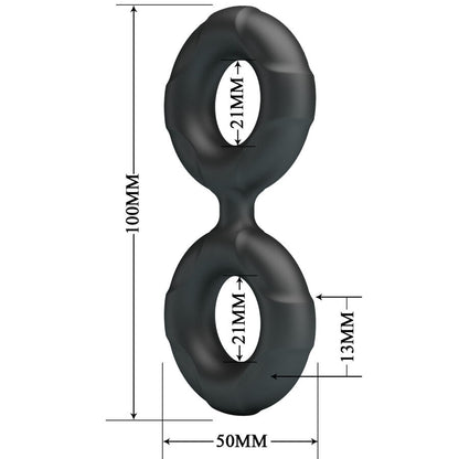CRAZY BULL - RADWAN DOUBLE SILICONE RING MODEL 19 - My naughty haven #