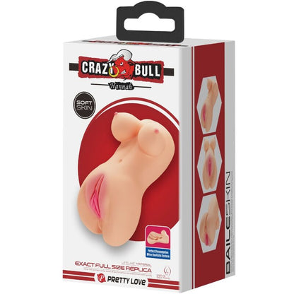 CRAZY BULL - REALISTIC VAGINA AND ANUS HANNAH VIBRATOR - My naughty haven #